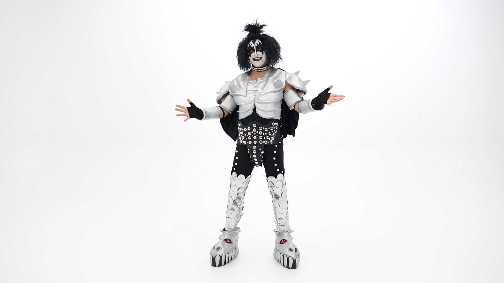 Rock the night away with the KISS Demon Destroyer Costume for Men! This officially licensed costume transforms you into Gene Simmons' iconic Demon persona!